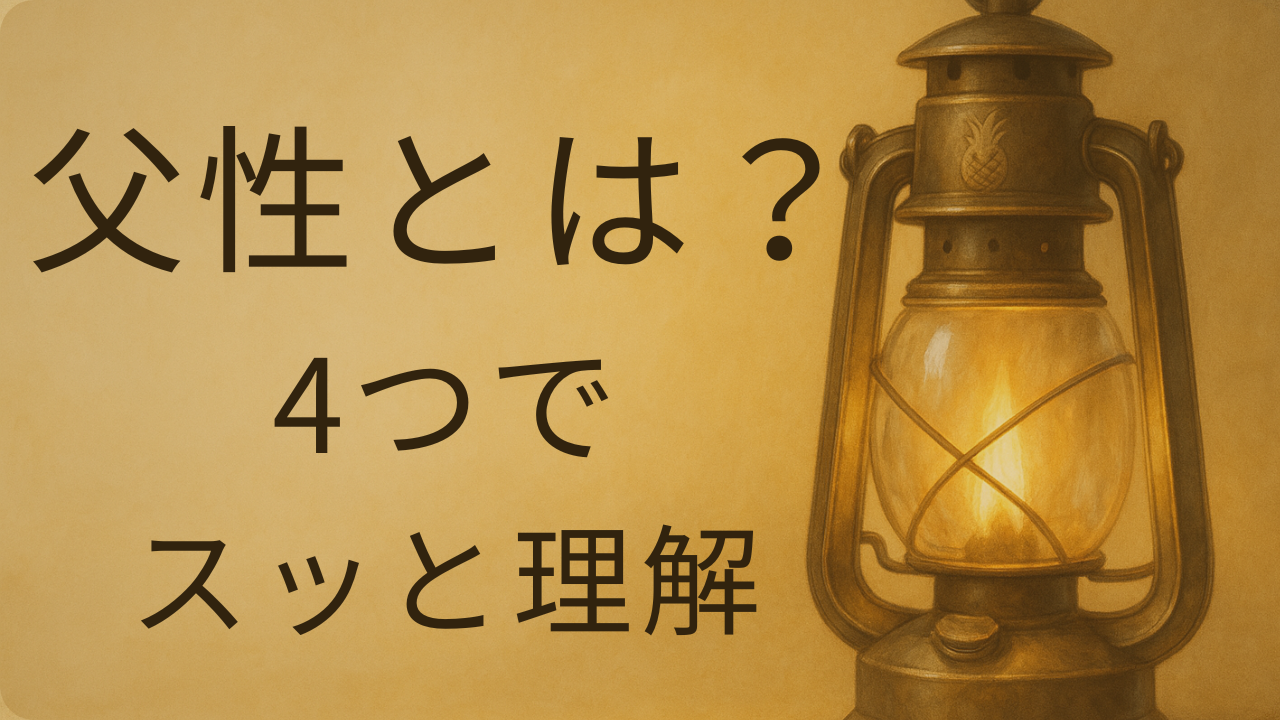 父性とは？4つの要素でスッと理解できる｜保育士歴18年がやさしく解説記事のアイキャッチ